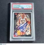 2008-09 Fleer Basketball #65 Devin Harris Signed Card AUTO PSA Slabbed Nets