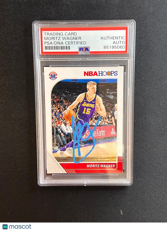 2019-20 NBA Hoops #276 Moritz Wagner Signed Card AUTO PSA Slabbed Lakers