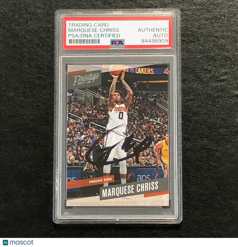 2017-18 Panini Prestige #123 Marquese Chriss Signed Card AUTO PSA Slabbed Suns