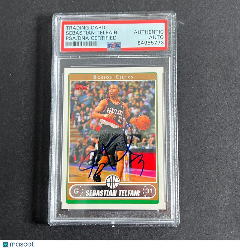 2006-07 Topps #14 Sebastian Telfair Signed Card AUTO PSA/DNA Slabbed Boston Celt