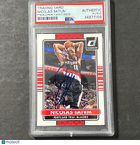 2014-15 Panini Donruss #155 Nicolas Batum Signed Card Auto PSA Slabbed Trail Blazers