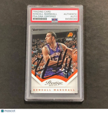2013-14 Panini Prestige #119 Kendall Marshall Signed Card AUTO PSA Slabbed Suns