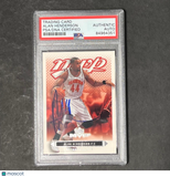 2003-04 Upper Deck #4 Alan Henderson Signed Card AUTO PSA Slabbed Hawks