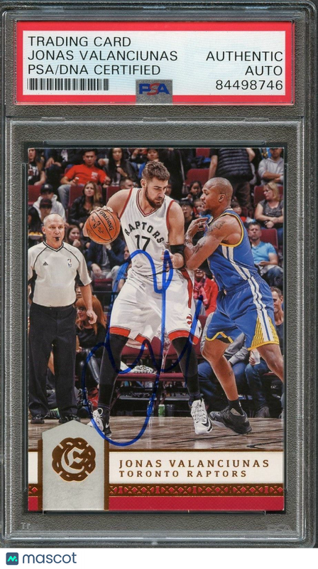 2016-17 Panini Excalibur #168 Jonas Valanciunas Signed Card AUTO PSA Slabbed Tor