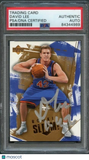 2005-06 Upper Deck Slam #97 David Lee Signed Card AUTO PSA Slabbed