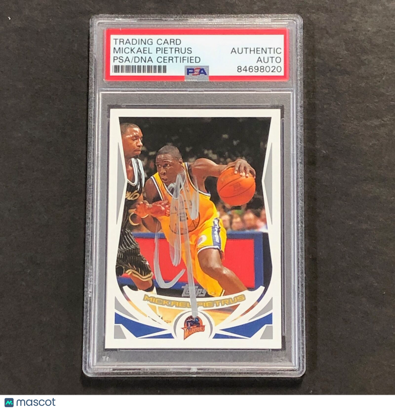 2004-05 Topps #147 Mickael Pietrus Signed Card AUTO PSA Slabbed