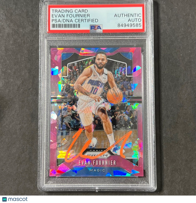 2019-20 Panini Prizm #192 Evan Fournier Signed Card AUTO PSA Slabbed Magic