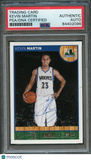 2013-14 NBA Hoops #208 Kevin Martin Signed Card AUTO PSA Slabbed Timberwolves