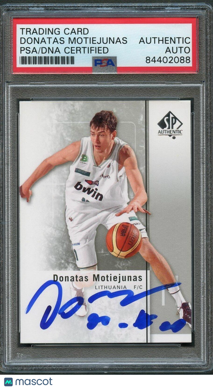 2011-12 SP Authentic #40 Donatas Motiejunas Signed Card AUTO PSA Slabbed Rockets