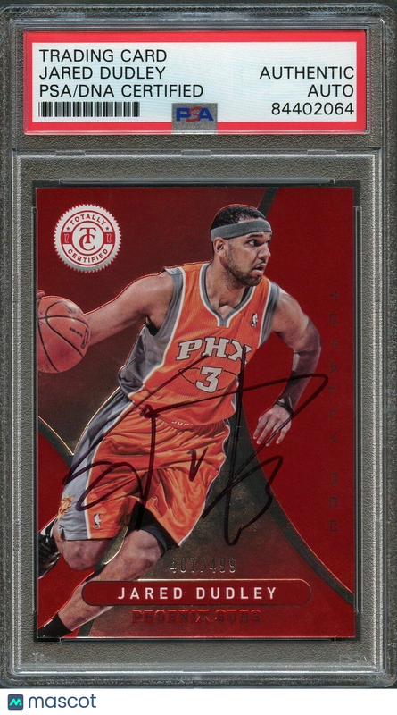 2012-13 Totally Certified #257 Jared Dudley Signed Card AUTO PSA Slabbed Suns