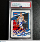 2021-22 Panini Donruss #42 Aleksej Pokusevski Signed Card AUTO PSA Slabbed RC Th