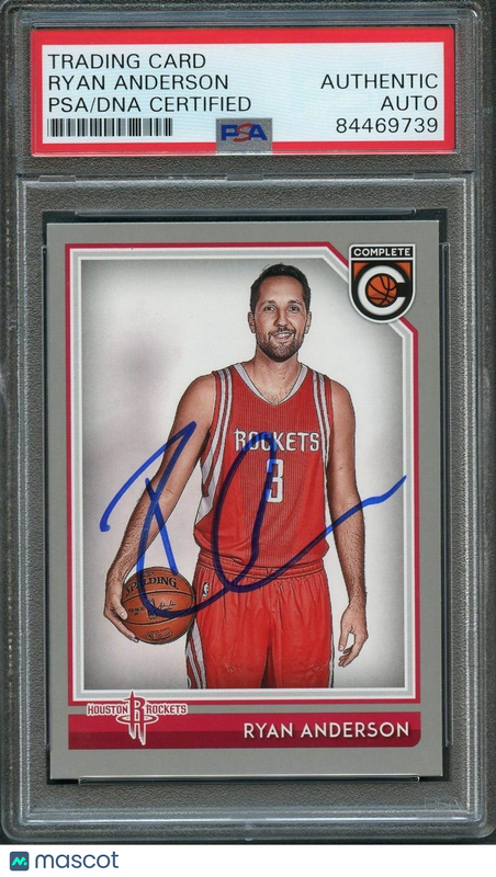 2016-17 Panini Complete #290 Ryan Anderson Signed Card AUTO PSA Slabbed Rockets