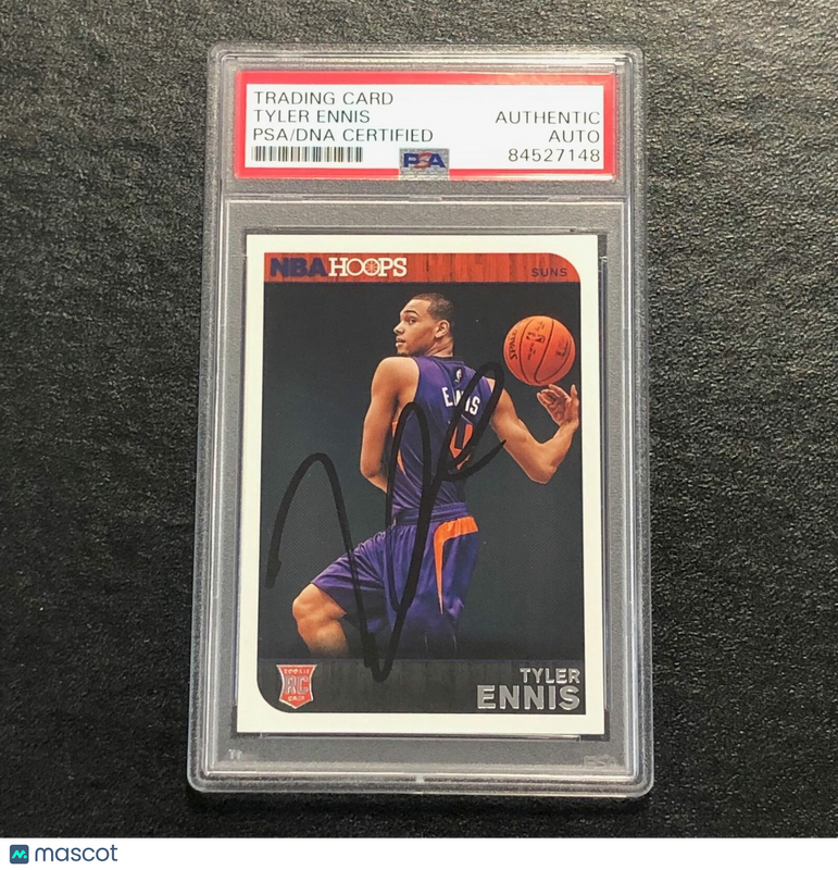 2014-15 NBA Hoops #276 Tyler Ennis Signed Rookie Card AUTO PSA Slabbed RC Suns