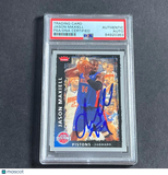 2008-09 Fleer #10 Jason Maxiell Signed Card AUTO PSA Slabbed Pistons