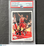 2001-02 Fleer #55 Theo Ratliff Signed Card AUTO PSA Slabbed 76ers