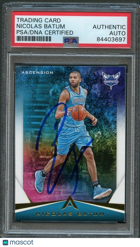 2017-18 Panini Ascension #65 Nicolas Batum Signed Card AUTO PSA Slabbed Hornets