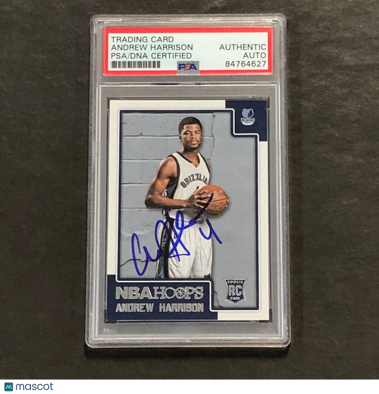 2015-16 NBA Hoops #279 Andrew Harrison Signed Card Auto PSA Slabbed Grizzlies