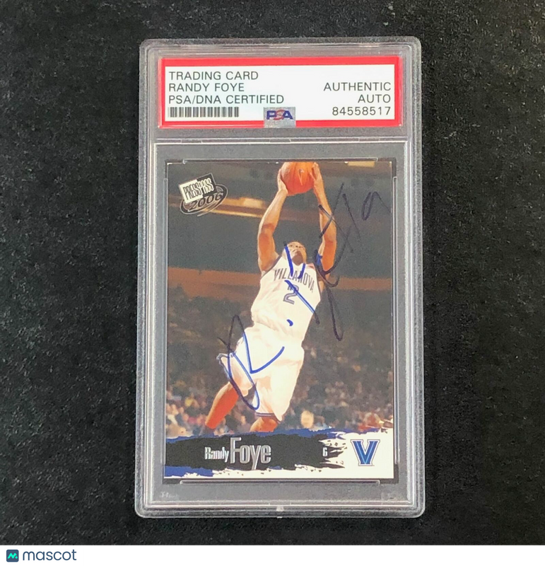 2006 Press Pass Basketball #15 Randy Foye Signed Card AUTO PSA Slabbed Villanova