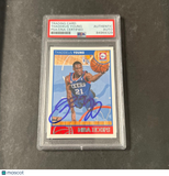 2013-14 NBA Hoops #16 Thaddeus Young Signed Card AUTO PSA Slabbed 76ers