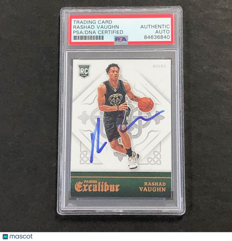 2015-16 Panini Excalibur #175 Rashad Vaughn Signed Card AUTO PSA Slabbed RC Buck