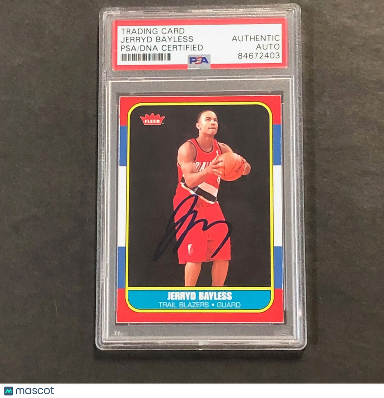 2008-09 NBA Fleer #BBR-172 Jerryd Bayless Signed Card AUTO PSA Slabbed Trail Bla