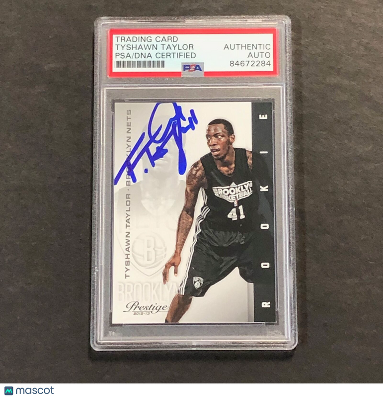 2012-13 Panini Prestige #249 Tyshawn Taylor Signed Card PSA Slabbed Nets