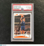 2005-06 Topps #63 Mehmet Okur Signed Card AUTO PSA Slabbed Jazz