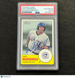2012 Topps Heritage #15 Jake Marisnick Signed Card Auto PSA Slabbed Blue Jays