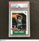2015-16 NBA Hoops #21 Evan Turner Signed Card AUTO PSA Slabbed Celtics