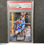 2014-15 Panini Threads #77 Jameer Nelson Signed Card AUTO PSA Slabbed Nuggets