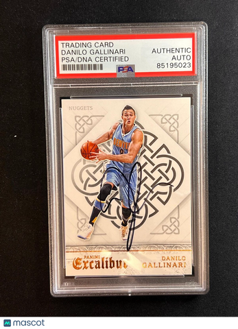 2015-16 Panini Excalibur #47 Danilo Gallinari Signed AUTO PSA Slabbed Nuggets