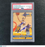 2010-11 Donruss #195 Vladimir Radmanovic Signed Card AUTO PSA Slabbed Warriors