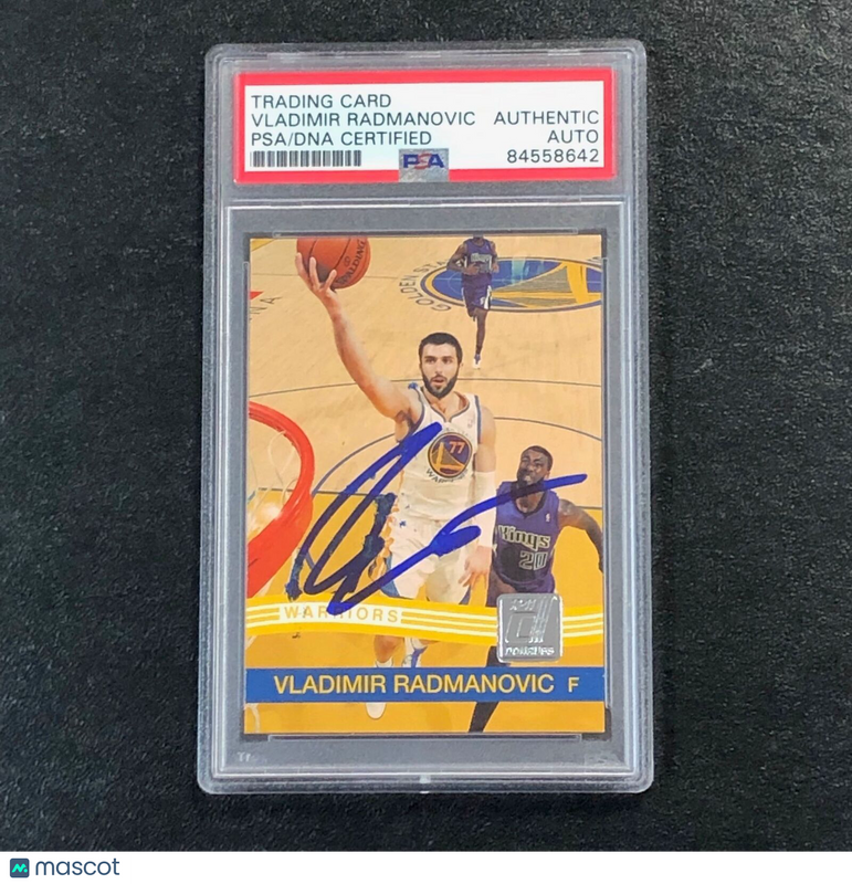 2010-11 Donruss #195 Vladimir Radmanovic Signed Card AUTO PSA Slabbed Warriors