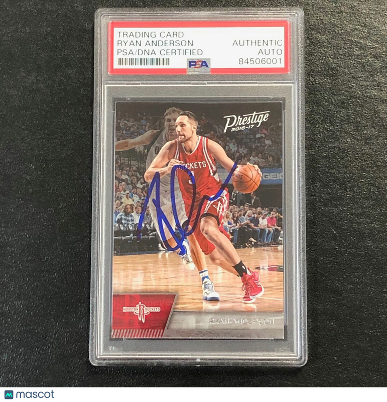 2016-17 Panini Prestige #63 Ryan Anderson Signed Card AUTO PSA Slabbed Rockets