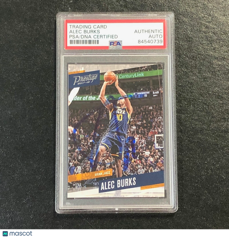 2017-18 Panini Prestige #55 Alec Burks Signed Card AUTO PSA Slabbed Jazz