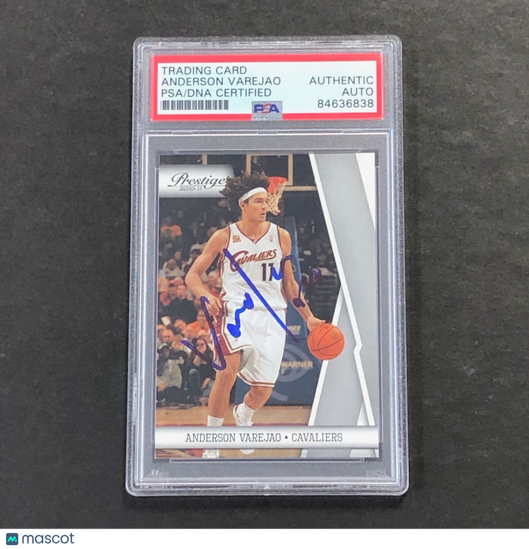 2010-11 Panini Prestige #17 Anderson Varejao Signed Card AUTO PSA Slabbed Cavali