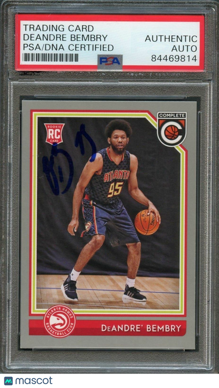 2016-17 Panini Complete #94 Deandre Bembry Signed Card AUTO PSA Slabbed RC