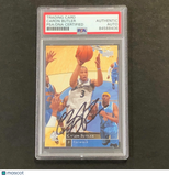 2009-10 Upper Deck Basketball #197 Caron Butler Signed Card AUTO PSA Slabbed Wiz