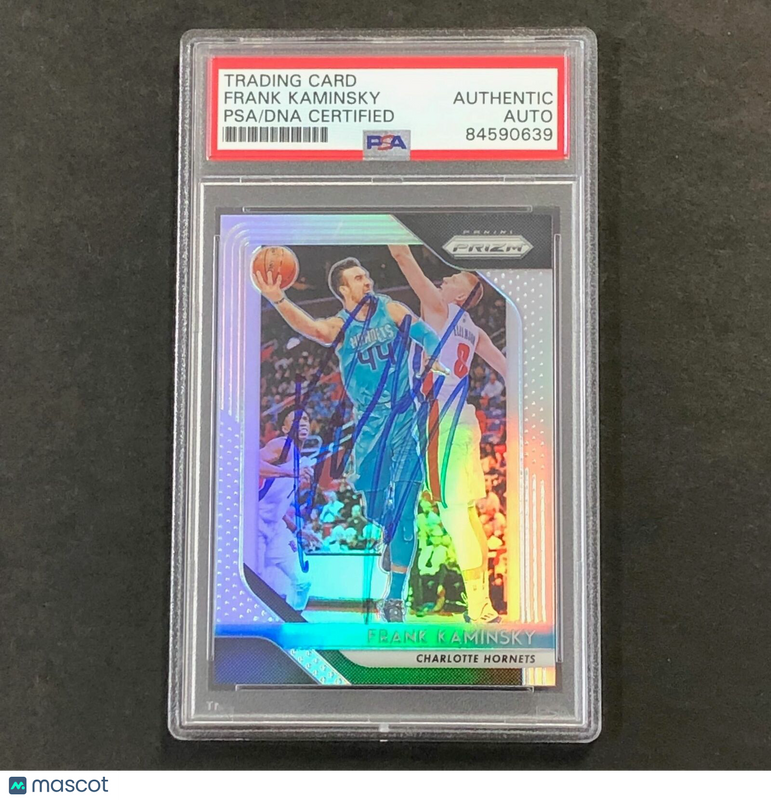 2018-19 Panini Prizm Silver #60 Frank Kaminsky Signed Card AUTO PSA Slabbed Horn