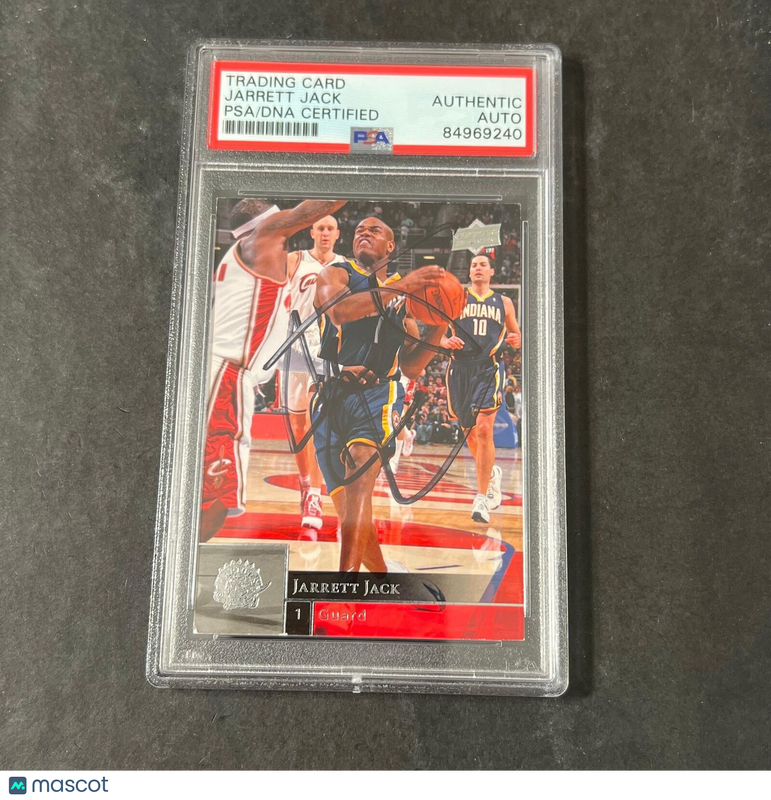 2009-10 Upper Deck #72 Jarrett Jack Signed Card AUTO PSA Slabbed Raptors