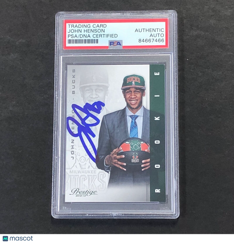2012-13 Panini Prestige #215 John Henson Signed Card AUTO PSA Slabbed RC Bucks
