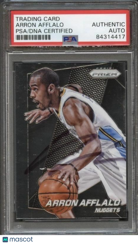 2014-15 Panini Prizm #127 Arron Afflalo Signed Card AUTO Graded 10 PSA Slabbed N