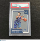 2015-16 NBA Hoops #293 Tyus Jones Signed Card AUTO PSA Slabbed RC Minnesota Timb