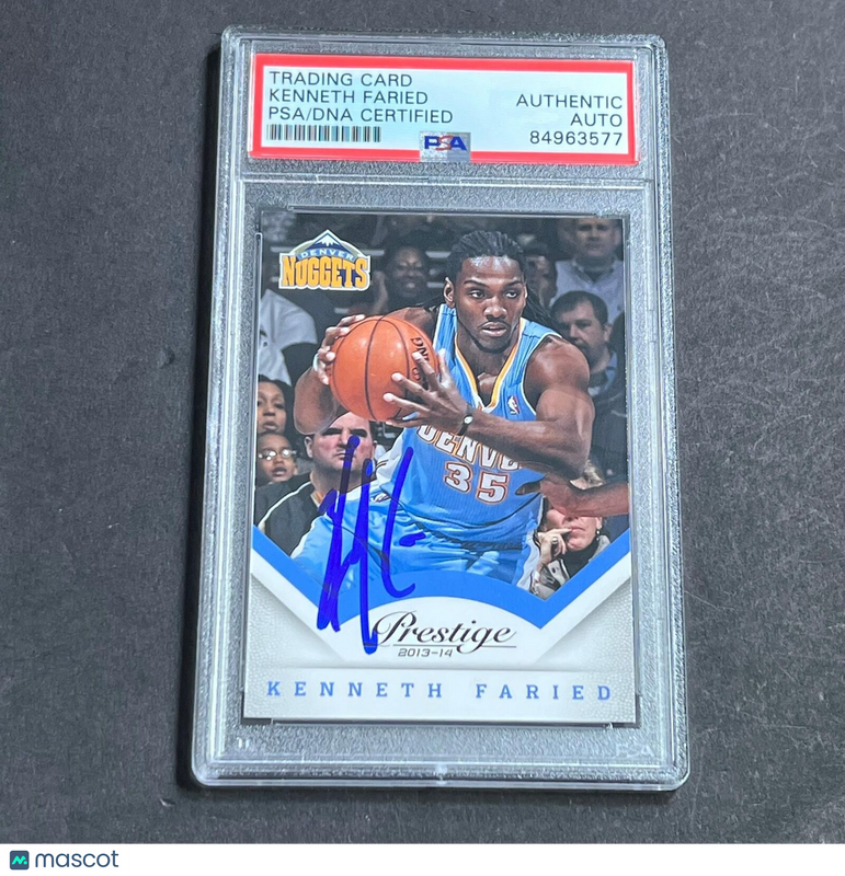 2013-2014 Panini Prestige #31 Kenneth Faried Signed AUTO PSA Slabbed Nuggets