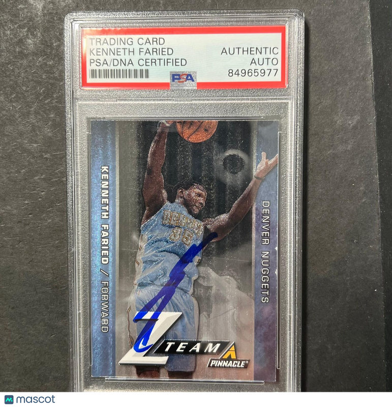 2013-2014 Panini Pinnacle #14 Kenneth Faried Signed AUTO PSA Slabbed Nuggets