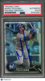 2016 Bowman Draft Chrome #BDC-48 Mario Feliciano Signed Card PSA Slabbed Auto Br