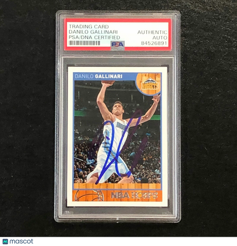 2013-14 NBA HOOPS #131 Danilo Gallinari Signed AUTO PSA Slabbed Nuggets