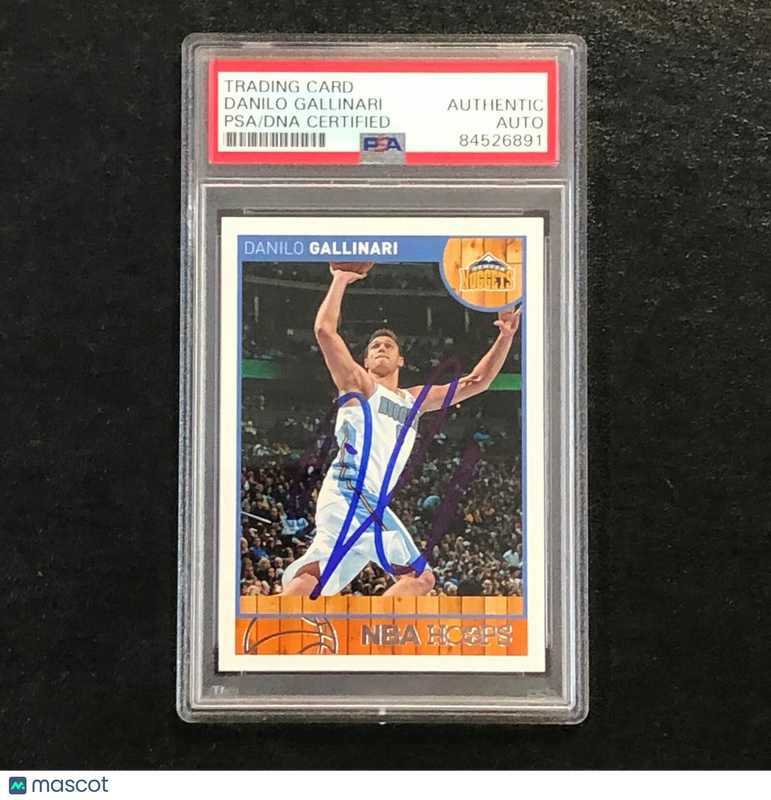 2013-14 NBA HOOPS #131 Danilo Gallinari Signed AUTO PSA Slabbed Nuggets