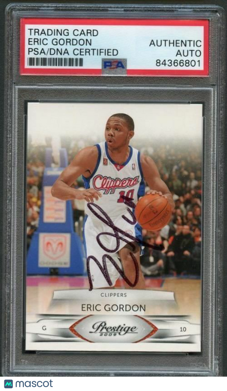 2009-10 Panini Prestige #44 Eric Gordon Signed Card AUTO PSA Slabbed Clippers