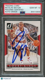 2014-15 Donruss Court Kings #47 Nicolas Batum Signed Card AUTO 10 PSA Slabbed Bl